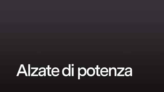Alzate di potenza