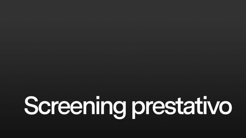 Applicazione pratica: screening prestativo