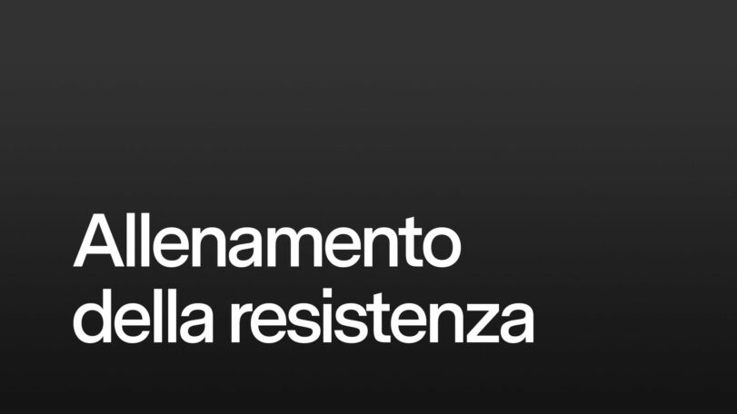 Allenamento della resistenza