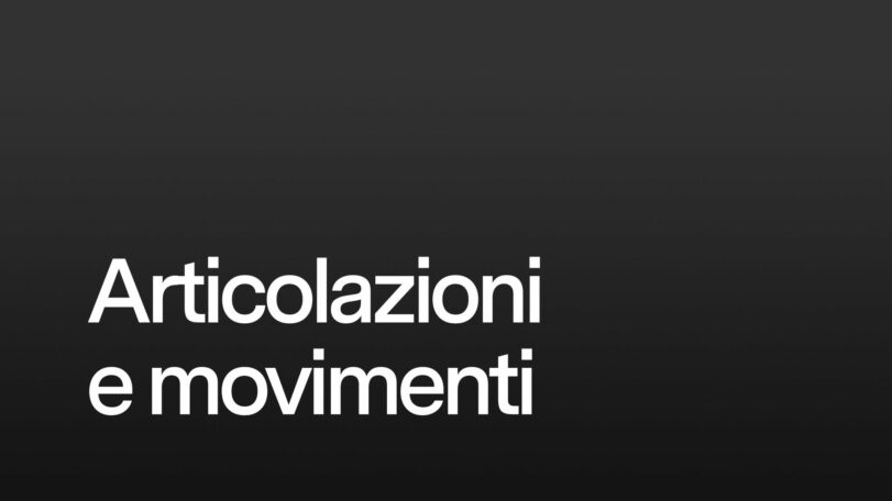 Articolazioni e movimenti