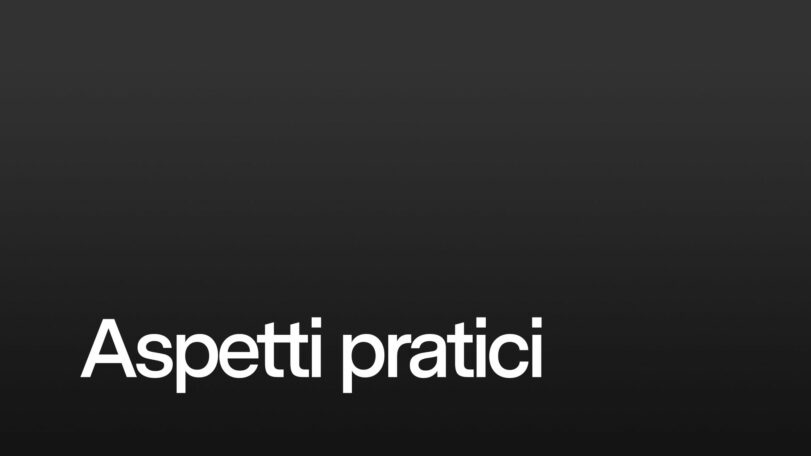 Aspetti pratici