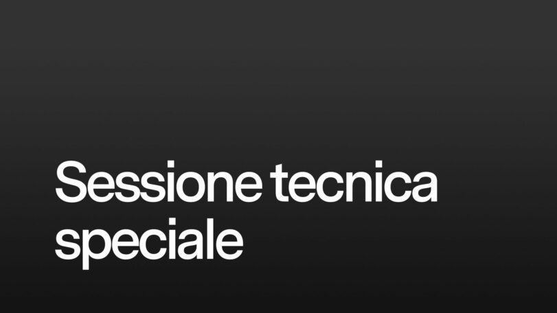 Sessione tecnica speciale