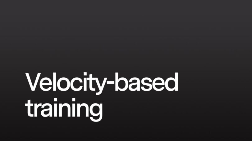 Velocity-based training