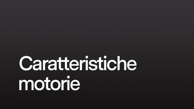 Caratteristiche motorie