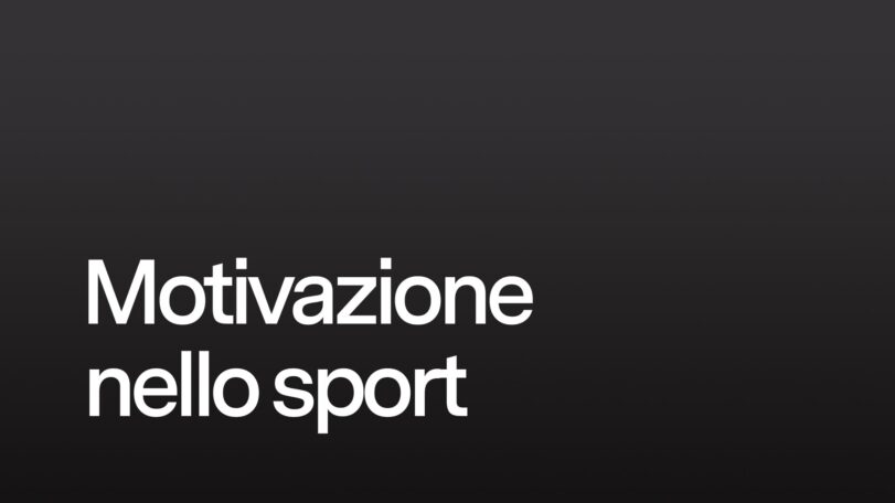 La motivazione nello sport