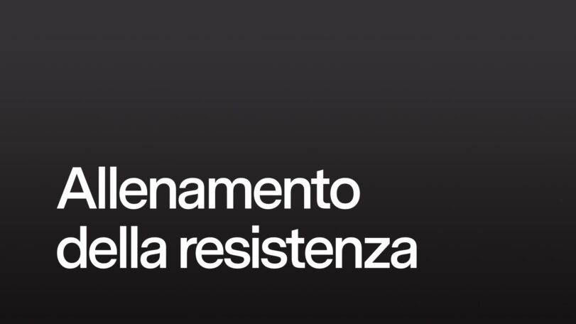 Allenamento della resistenza