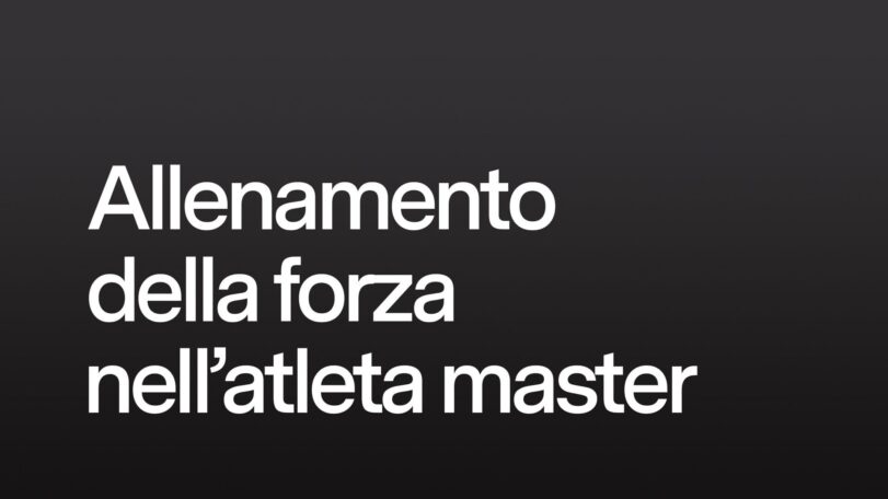 Allenamento della forza nell'atleta master