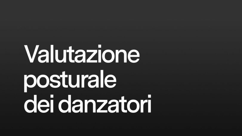 Valutazione posturale dei danzatori