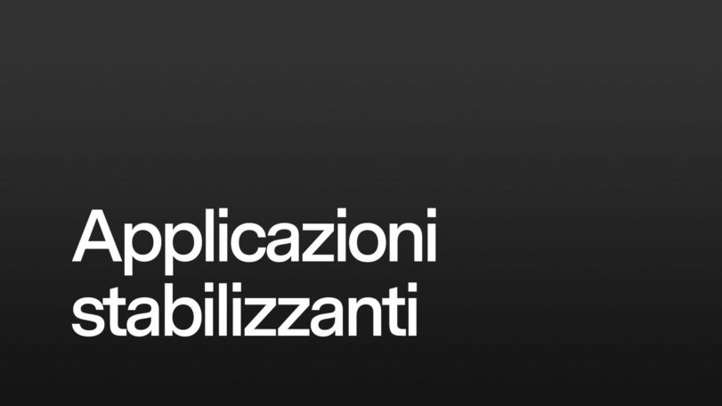 Applicazioni stabilizzanti