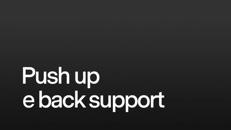 Push up e back support