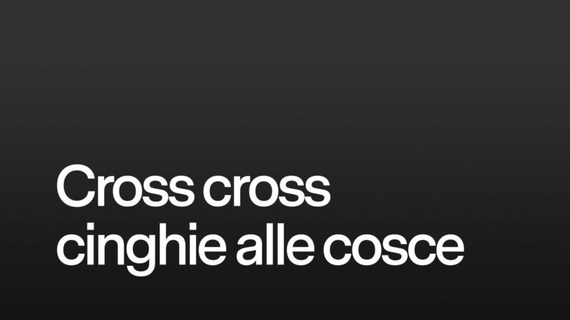 Criss cross cinghie alle cosce