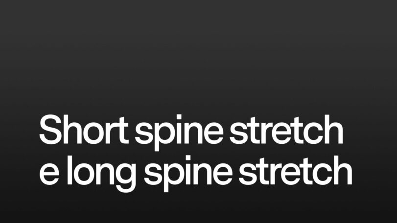 Short spine stretch e long spine stretch 
