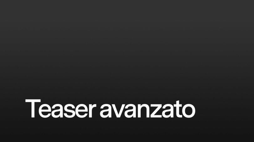 Teaser avanzato