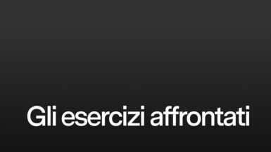 Gli esercizi affrontati